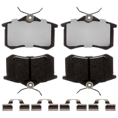 R/M Brakes BRAKE PADS OEM OE Replacement Hybrid Technology Includes Mounting Hardware EHT1017H